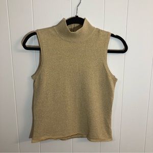 Grace Elements Gold Shimmering Sleeveless Top PS